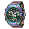 ectq03573_vni_0 jpg - Relógio Masculino de Quartzo S1 Rally Mammoth, Invicta 37530, Iridescente -Este atraente relógio Invicta da coleção S1 Rally é movido por um movimento Quartz preciso, com uma caixa preta iridescente. Seu mostrador é decorado por um mostrador de metal e pr