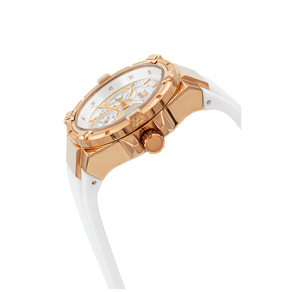 ectq10373_vni_1 jpg - Relógio Feminino Aviator com Mostrador Madrepérola, Invicta 37301, Branco -Este incrível relógio Invicta da coleção Aviator oferece um movimento exato de quartzo, com uma incrível caixa em ouro rosa. O mostrador exibe um mostrador de madrepérola de metal&