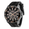 ectq14753_vni_0 jpg - Relgio Masculino Profissional Invicta 50 mm, Preto e Resistente. -Este um relgio Invicta da coleo Pro, com um movimento preciso e uma caixa robusta de metal. Possui um mostrador metlico coberto por um durvel Flame Fusion Crystal e uma pulseira de