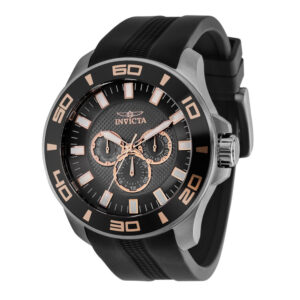 ectq14753_vni_0 jpg - Relgio Masculino Profissional Invicta 50 mm, Preto e Resistente. -<p>Este um relgio Invicta da coleo Pro, com um movimento preciso e uma caixa robusta de metal. Possui um mostrador metlico coberto por um durvel Flame Fusion Crystal e uma pulseira de</p>