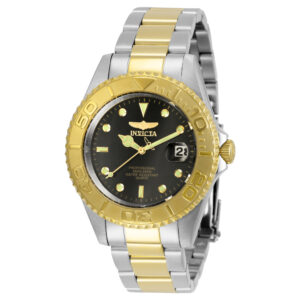 ectq14992_vni_0 jpg - Relógio Masculino Pro Diver, Invicta 29941, Prata e Dourado -<p>Este lindo relógio Invicta Pro Diver contém um movimento preciso de quartzo, além de uma caixa de aço dourada. Seu mostrador exibe um mostrador de metal preto protegido por um Cris</p>