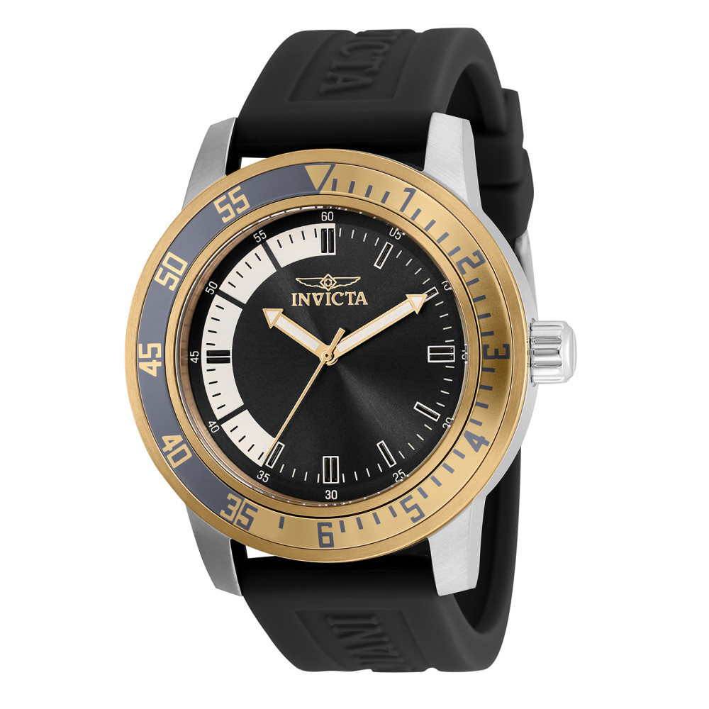 ectq18653_vni_0 jpg - Relógio Masculino de Quartzo Especializado, Invicta 35681, Preto -Este lindo relógio Invicta Speciality contém um movimento preciso de quartzo além de uma caixa de aço. Seu mostrador exibe um mostrador de metal protegido por um Cristal Flame Fusi