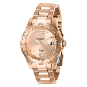 ectq18682_vni_0 jpg - Relógio Feminino de Quartzo Angel, Invicta 28681, Ouro Rosa -<p>Este incrível relógio Invicta da coleção Angel oferece um movimento Quartz exato, com uma incrível caixa em ouro rosa. O mostrador exibe um mostrador de metal em ouro rosa protegid</p>