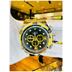 ectq19734_vni_1 jpg - Relógio Masculino Analógico de Quartzo 53mm, Invicta Bolt Zeus 43791, Prata e Amarelo -<p>Este belo relógio Invicta Bolt contém um movimento de quartzo preciso, além de uma caixa de aço amarela. Sua face exibe um mostrador de metal amarelo, preto, protegido por um Crist</p>