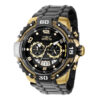 ectq25673_vni_0 jpg - Relgio Masculino Bolt 52mm. Preto 37652, Invicta -Este lindo relgio Invicta Bolt contm um movimento preciso alm de uma caixa dourada. Seu mostrador exibe um mostrador de metal protegido por um Cristal Flame Fusion altamente resist
