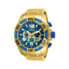 ectq25852_vni_0 jpg - Relógio Masculino Pro Diver SCUBA, Invicta 25852, Dourado e Azul -Este incrível relógio Invicta da coleção Pro Diver oferece um movimento de quartzo exato, com uma caixa de ouro incrível. O mostrador exibe um mostrador de fibra de vidro azul prot