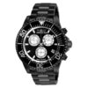 ectq25862_vni_0 jpg - Relógio Masculino de Quartzo Pro Diver, Invicta 26852, Preto -Este atraente relógio Invicta da coleção Pro Diver é alimentado por um movimento de quartzo e uma caixa preta sólida. Seu mostrador é decorado por um mostrador de metal preto prate