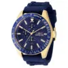 ectq30483_vni_0 jpg - Relógio Masculino Aviator, Invicta 38403, Azul -Este impressionante relógio Invicta Aviator apresenta um movimento de quartzo preciso, bem como uma caixa de ouro. Seu mostrador de metal azul é envolto por um Cristal Flame Fusion