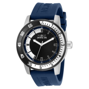 ectq31043_vni_0 jpg - Relgio Masculino Invicta Azul 45mm Modelo Especial 34013 -<p>Este relgio Invicta Speciality possui um movimento preciso e uma caixa prateada. Seu mostrador de metal protegido por um cristal de fuso de chama altamente resistente. A pulseira f</p>