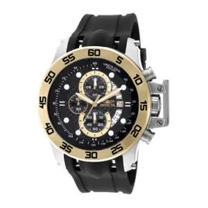 ectq35291_vni_0 jpg - Relógio Masculino I Force, Invicta 19253, Preto, Prata e Dourado -<p>Este atraente relógio Invicta da coleção I Force é alimentado por um movimento de quartzo preciso, com uma caixa de aço. Seu mostrador é decorado por um mostrador preto de fibra de</p>