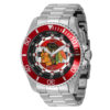 ectq43224_gz_vni_0 jpg - Relógio Masculino NHL Chicago Blackhawks, Invicta ZG42234, Prata e Vermelho -Este impressionante relógio Invicta NHL apresenta um movimento Quartz preciso, bem como uma caixa prateada. Seu mostrador de metal é envolto por um Cristal Flame Fusion altamente p