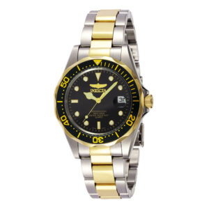 ectq4398_vni_0 jpg - Relógio Masculino Pro Diver, Invicta 8934, Prata, Dourado e Preto -<p>Este incrível relógio Invicta da coleção Pro Diver oferece um movimento de quartzo exato, com uma incrível caixa de ouro e aço. O mostrador exibe um mostrador de metal preto proteg</p>