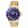 ectq47962_vni_0 jpg - Relógio Masculino Pro Diver, Invicta 26974, Dourado e Azul -Este atraente relógio Invicta da coleção Pro Diver é alimentado por um movimento de quartzo preciso, com uma caixa dourada. Seu mostrador é decorado por um mostrador de metal azul&