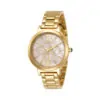 ectq48013_vni_0 jpg - Relógio Feminino de Quartzo Angel, Invicta 31084, Dourado -Este atraente relógio Invicta da coleção Angel é movido por um movimento Quartz preciso, com caixa dourada. Seu mostrador é decorado por um mostrador dourado em ostra e protegido p