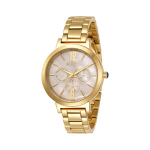 ectq48013_vni_0 jpg - Relógio Feminino de Quartzo Angel, Invicta 31084, Dourado -<p>Este atraente relógio Invicta da coleção Angel é movido por um movimento Quartz preciso, com caixa dourada. Seu mostrador é decorado por um mostrador dourado em ostra e protegido p</p>