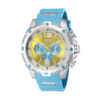 ectq50034_vni_0 jpg - Relógio Masculino Analógico de Quartzo 50mm, Invicta IForce 43005, Azul -Este impressionante relógio Invicta I Force apresenta um movimento de quartzo preciso, bem como uma caixa prateada. Seu mostrador de metal dourado, azul, laranja é envolto por um C