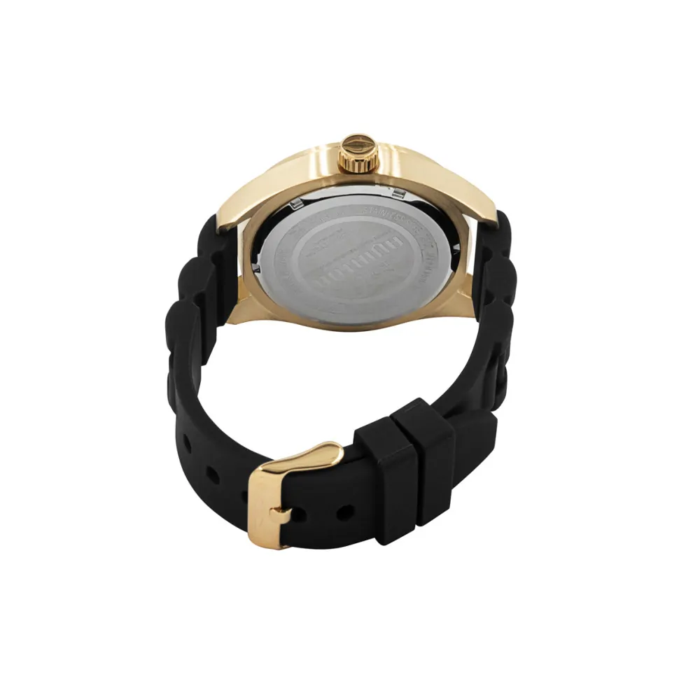 ectq50483_vni_2 jpg - Relógio masculino Invicta Aviator, Preto 38405 -Este belo relógio Invicta Aviator contém um movimento preciso de quartzo, além de uma caixa de ouro. Seu rosto exibe um mostrador de metal dourado protegido por um cristal de fusão