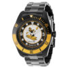 ectq51963_gz_vni_0 jpg - Relgio Masculino NFL Pittsburgh Steelers 47mm Preto, por Invicta um acessrio de estilo para torcedores apaixonados. -Este relgio Invicta NFL apresenta um movimento preciso e uma caixa preta elegante. O mostrador de metal protegido por um Cristal Flame Fusion altamente resistente. A pulseira de ao