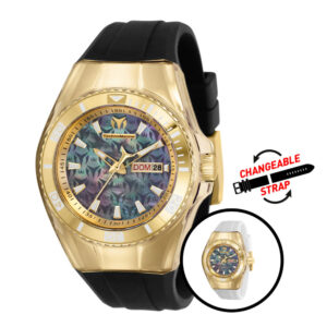 ectq523511_mt_gz_vni_0 jpg - Relgio feminino com monograma TechnoMarine Cruise 40 mm. Preto. Branco com ala intercambivel ZG TM 115325, Invicta -<p>Este incrvel relgio TechnoMarine da coleo Monogram oferece um movimento exato, com uma incrvel caixa dourada. O mostrador exibe um mostrador preto em ostra protegido pelo nosso exc</p>