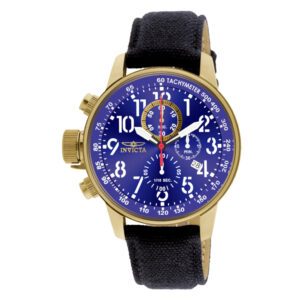 ectq6151_vni_0 jpg - Relógio Masculino I Force, Invicta 1516, Preto, Dourado e Azul -<p>Este incrível relógio Invicta da coleção I Force oferece um movimento de quartzo exato, com uma caixa de ouro incrível. O mostrador exibe um mostrador de metal azul protegido por n</p>