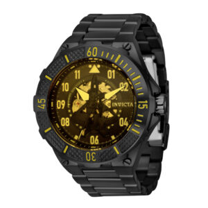 ectq61993_vni_0 jpg - Relógio Masculino Automático Aviator, Invicta 39916, Preto e Amarelo -<p>Este lindo relógio Invicta Aviator contém um movimento automático preciso, além de uma caixa de metal. Seu mostrador exibe um mostrador de metal amarelo protegido por um Cristal Fl</p>