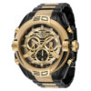 ectq62573_vni_0 jpg - Relógio Masculino de Quartzo S1 Rally Mammoth, Invicta 37526, Preto e Dourado -Este incrível relógio Invicta da coleção S1 Rally oferece um movimento Quartz exato, com uma incrível caixa preta. O mostrador exibe um mostrador de metal protegido por nosso exclu