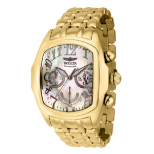 ectq65134_vni_0 jpg - Relógio Masculino Invicta Lupah com Mostrador Madrepérola 44, Ouro 43156 -<p>Este incrível relógio Invicta da coleção Lupah oferece um movimento de quartzo exato, com uma caixa de ouro incrível. O mostrador exibe um mostrador dourado em madrepérola protegid</p>