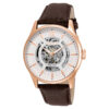 ectq69522_vni_0 jpg - Relgio masculino Objet D Art Automtico 44 mm. Marrom 22596, Invicta -Este impressionante relgio Invicta Objet D Art apresenta um movimento Automtico preciso, bem como uma caixa em ouro rosa. Seu mostrador de metal branco envolto por um cristal Flame