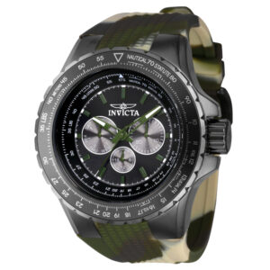 Relógio Masculino Aviador Invicta 50mm Camuflagem Estilo Militar Resistente e Moderno