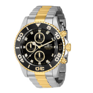 Relógio Masculino Profissional Invicta 43 mm Aço Inoxidável Dourado Modelo 43407