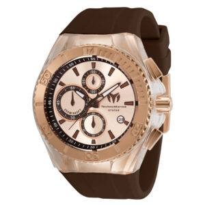 ectq712511_mt_vni_0 jpg - Relógio Masculino TechnoMarine Cruise Star, Invicta TM115217, Marrom -<p>Este relógio TechnoMarine da coleção Cruise possui um movimento de quartzo e apresenta uma robusta caixa em ouro rosa. Em sua face, você pode encontrar um mostrador de metal ouro r</p>