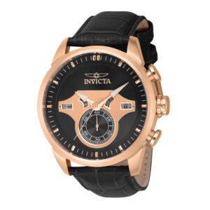 ectq71634_vni_0 jpg - Relgio Masculino Objet D Art 46mm. Preto 43617, Invicta -<p>Este impressionante relgio Invicta Objet D Art apresenta um movimento preciso, bem como uma caixa em ouro rosa. Seu mostrador de metal em ouro rosa e preto envolto por um cristal F</p>