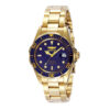 ectq7398_vni_0 jpg - Relógio Masculino de Quartzo Pro Diver, Invicta 8937, Prata e Azul -Este atraente relógio Invicta da coleção Pro Diver é alimentado por um movimento de quartzo preciso, com uma caixa dourada. Seu mostrador é decorado por um mostrador de metal azul&