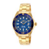 ectq75341_vni_0 jpg - Relgio Masculino Profissional Invicta Ouro 14357 47mm Resistente e Elegante. -Este relgio Invicta da coleo Pro possui movimento e caixa dourada sofisticada. O mostrador apresenta um design azul de fibra de carbono protegido por um Cristal Mineral proprietrio
