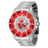 ectq75434_gz_vni_0 jpg - Relógio Masculino de Quartzo MLB Boston Red Sox, Invicta ZG43457, Prata e Vermelho -Este incrível relógio Invicta da coleção MLB oferece um movimento Quartz exato, com uma incrível caixa prateada. O mostrador exibe um mostrador de metal protegido por nosso exclusi