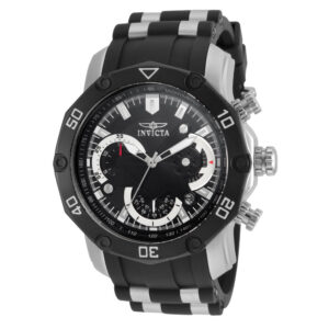 ectq79722_gz_vni_0 jpg - Relgio masculino Invicta Pro SCUBA em ao preto 50 mm de dimetro. -<p>Este relgio Invicta da coleo Pro possui um movimento preciso e uma caixa de ao resistente. O mostrador preto com metal e protegido pelo exclusivo Flame Fusion Crystal. A pulseira f</p>