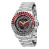ectq85024_vni_0 jpg - Relgio feminino Tampa Bay Buccaneers NFL 38mm em ao inoxidvel 42058, da marca Invicta. -Este um relgio Invicta da coleo NFL com movimento preciso e caixa prateada. O mostrador metlico e protegido pelo exclusivo Flame Fusion Crystal, e a faixa de ao inoxidvel. Ele pode