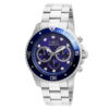 ectq88712_vni_0 jpg - Relógio Masculino Pro Diver, Invicta 21788, Prata e Azul Escuro -Este impressionante relógio Invicta Pro Diver apresenta um movimento de quartzo preciso, bem como uma caixa de aço. Seu mostrador de metal azul é envolto por um Cristal Flame Fusio