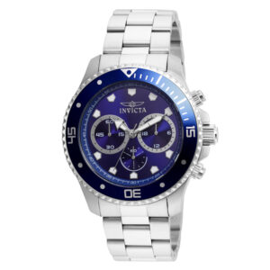 ectq88712_vni_0 jpg - Relógio Masculino Pro Diver, Invicta 21788, Prata e Azul Escuro -<p>Este impressionante relógio Invicta Pro Diver apresenta um movimento de quartzo preciso, bem como uma caixa de aço. Seu mostrador de metal azul é envolto por um Cristal Flame Fusio</p>