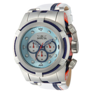 ectq88734_vni_0 jpg - Relógio Masculino Analógico de Quartzo 53mm, Invicta Bolt Zeus 43788, Branco e Azul -<p>Este atraente relógio Invicta da coleção Bolt é movido por um movimento de quartzo preciso, com uma caixa de aço, laranja e azul. Seu mostrador é decorado por um mostrador de metal</p>