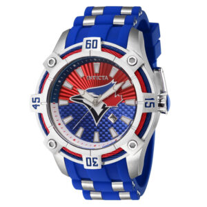 ectq89234_gz_vni_0 jpg - Relgio Masculino Invicta MLB Toronto Blue Jays de 52mm em Ao Azul ZG 43298 -<p>Este relgio Invicta MLB possui um movimento preciso e uma caixa de ao inoxidvel. Seu mostrador de metal em fibra de vidro protegido por um cristal de fuso de chama altamente resist</p>