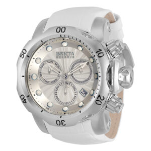 ectq91333_vni_0 jpg - Relgio masculino Reserve Venom Swiss Ronda Z60 calibre 53,7 mm. Branco 33319, Invicta -<p>Este lindo relgio Invicta Reserve contm um movimento preciso alm de uma caixa de ao. Seu mostrador exibe um mostrador de metal prateado antigo protegido por um cristal Flame Fusion</p>