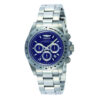 ectq9239_vni_0 jpg - Relógio Masculino Speedway, Invicta 9329, Prata e Azul -Este lindo relógio Invicta Speedway contém um movimento de quartzo, sustentado por uma impressionante caixa de aço. Seu mostrador exibe um mostrador de metal azul protegido por um&