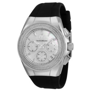 ectq930021_mt_vni_0 jpg - Relgio feminino TechnoMarine Cruise Diva com madreprola e 40 mm de dimetro. Cor preta. -<p>Este relgio TechnoMarine da coleo Diva possui um movimento preciso e uma caixa de ao resistente. O mostrador apresenta uma cor branca em madreprola protegido pelo exclusivo Flame F</p>