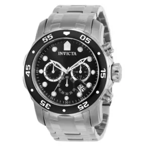 ectq96_vni_0 jpg - Relgio masculino Invicta Pro SCUBA em ao inoxidvel 48 mm, resistente e elegante. -<p>Este o relgio Invicta Pro, com movimento preciso e uma caixa de ao inoxidvel. Seu mostrador preto e protegido por um cristal Flame Fusion altamente resistente. A pulseira tambm fei</p>