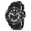 ectq99722_vni_0 jpg - Relgio masculino Invicta Pro SCUBA 50 mm preto, resistente gua. -Este relgio Invicta da coleo Pro possui um movimento preciso e uma caixa preta, com um mostrador de metal preto decorado e protegido por um resistente Flame Fusion Crystal. A pulse