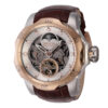 ectq10934_vni_0 jpg - Relgio masculino Reserve Venom Automtico 53,7 mm. Marrom 43901, Invicta -Este incrvel relgio Invicta da coleo Reserve oferece um movimento Automtico exato, com uma incrvel caixa em ao e ouro rosa. O mostrador exibe um mostrador em ouro rosa, prata, esqu