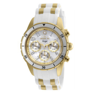 ectq10942_vni_0 jpg - Relgio feminino anjo 40 mm. Ouro. Branco 24901, Invicta -<p>Este impressionante relgio Invicta Angel apresenta um movimento preciso, bem como uma caixa dourada. Seu mostrador branco de ostra envolto por um cristal Flame Fusion altamente pro</p>