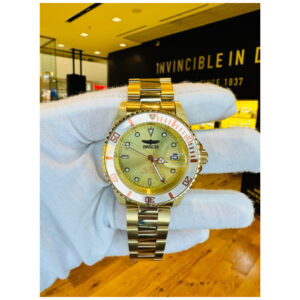 ectq26742_vni_1 jpg - Relógio Masculino Automático Pro Diver, Invicta 24762, Dourado -<p>Este lindo relógio Invicta Pro Diver contém um movimento automático preciso, além de uma caixa dourada. Seu mostrador exibe um mostrador de metal champagne, protegido por um Crista</p>