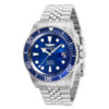 ectq29003_vni_0 jpg - Relógio Masculino Automático Pro Diver, Invicta 30092, Prata e Azul -Este incrível relógio Invicta da coleção Pro Diver oferece um movimento automático exato, com uma incrível caixa de aço. O mostrador exibe um mostrador de metal azul protegido pelo